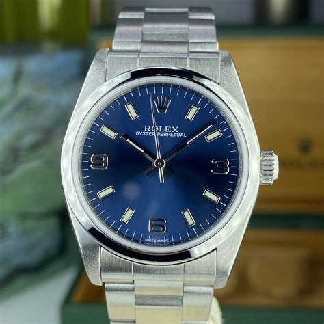 rolex referenza 77080|Rolex Oyster Perpetual 31 77080 Blue index Dial NOS NEW .